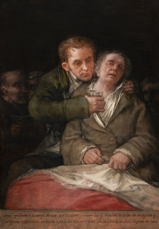 Self-portrait with Arrieta van Francisco José de Goya