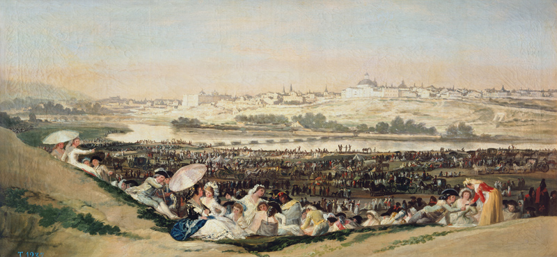 Volksfest am San-Isidro-Tag van Francisco José de Goya