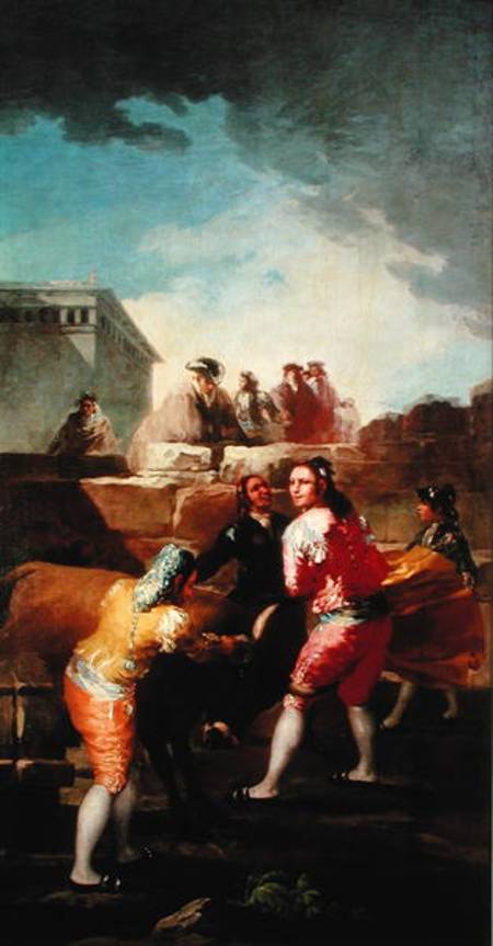 The Amateur Bullfight van Francisco José de Goya