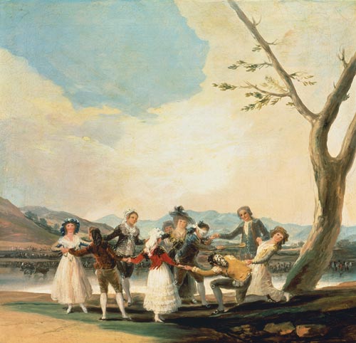 Das Blindekuhspiel van Francisco José de Goya