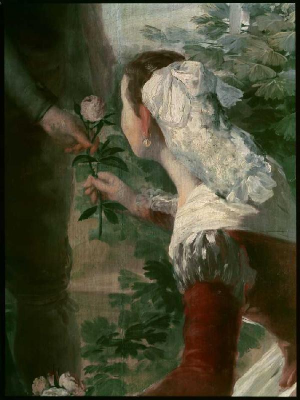Der Frühling (Detail). van Francisco José de Goya