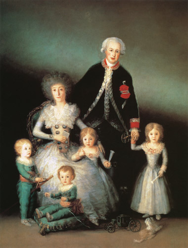 The Duke of Osuna and his Family van Francisco José de Goya