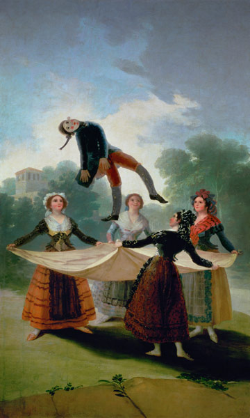 El Pelele (The Puppet) van Francisco José de Goya