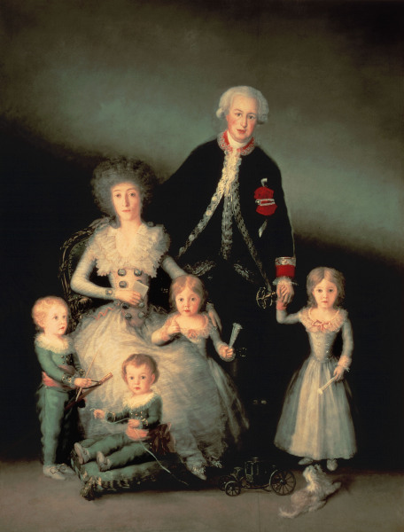 Duke of Osuna and family van Francisco José de Goya