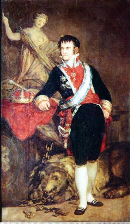 Ferdinand VII (1784-1833) of Bourbon van Francisco José de Goya