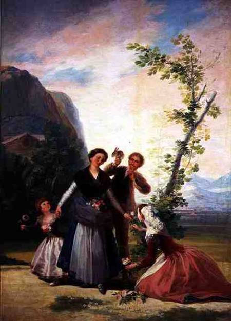 The Florists or Spring van Francisco José de Goya