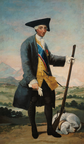 King Charles III as a Huntsman van Francisco José de Goya