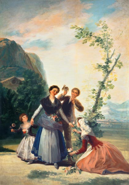 Las Floreras van Francisco José de Goya