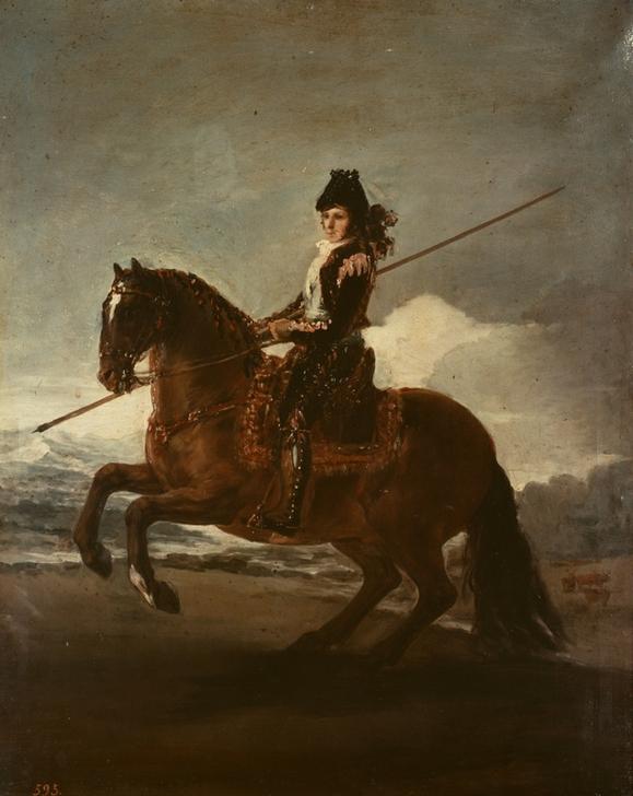Picador on Horseback van Francisco José de Goya