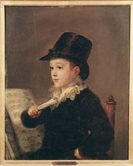 Portrait of Mariano Goya (1806-74) van Francisco José de Goya