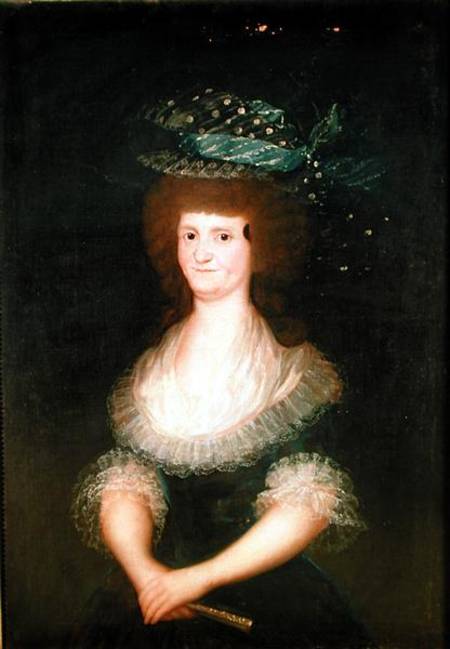 Portrait of Queen Maria Luisa (1751-1819) wife of King Charles IV (1788-1808) of Spain van Francisco José de Goya
