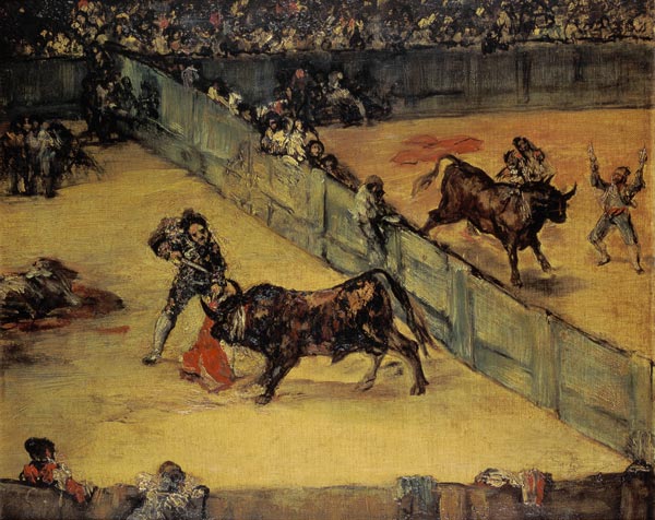 Scene at a Bullfight: The Divided Ring van Francisco José de Goya