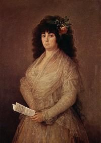 Die Schauspielerin (Maria del Rosario Fernández) van Francisco José de Goya