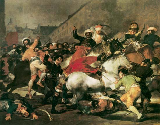 The Second of May, 1808. The Riot against the Mameluke Mercenaries van Francisco José de Goya