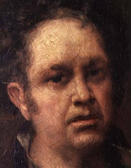 Self Portrait at the Age of 69 van Francisco José de Goya