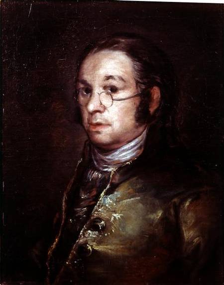 Self Portrait with Glasses van Francisco José de Goya