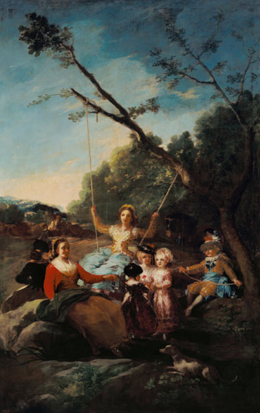 Die Schaukel van Francisco José de Goya
