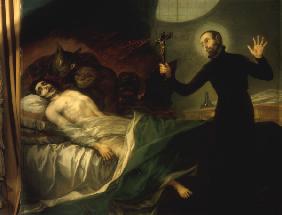 Francis of Borgia, deathbed