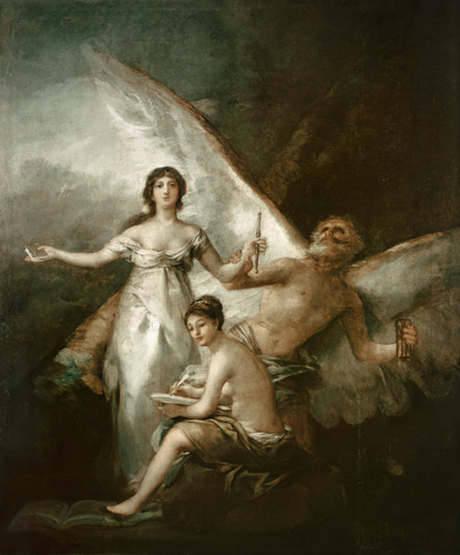 Die Wahrheit, die Geschichte und die Zeit. van Francisco José de Goya