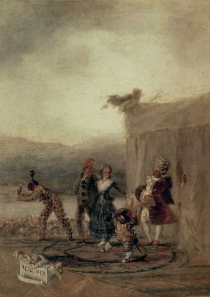 Travelling Commedia dellarte. van Francisco José de Goya