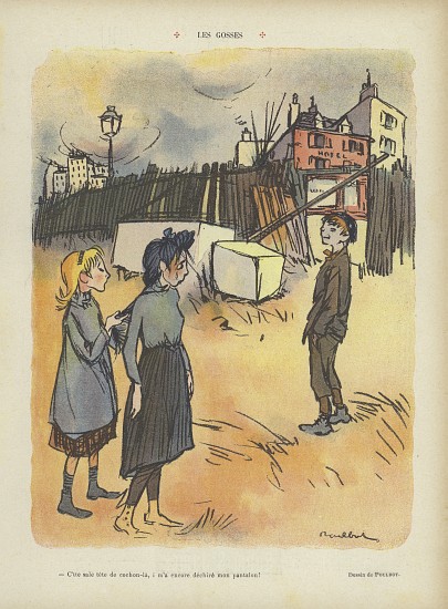 Kids. Illustration for Le Rire van Francisque Poulbot