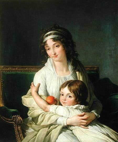 Portrait presumed to be Madame Jeanne-Justine Boyer-Fonfrede and her son, Henri van Francois André Vincent