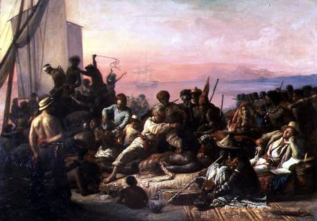 Slaves on the West Coast of Africa van François August Biard