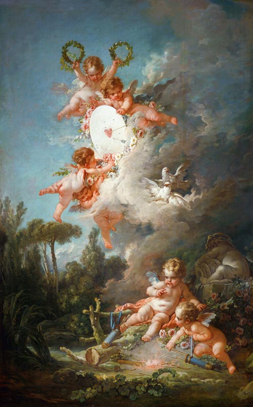Cupid's Target, from 'Les Amours des Dieux' van François Boucher
