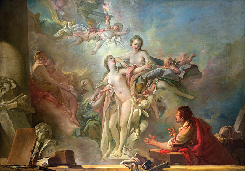 Pygmalion und Galatea van François Boucher