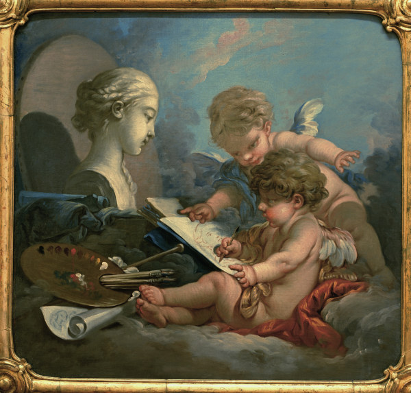 Allegory of Paint. van François Boucher