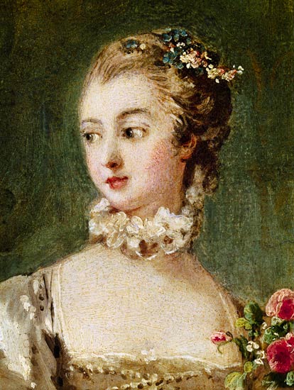 Madame de Pompadour (1721-64)  (detail of 26230) van François Boucher