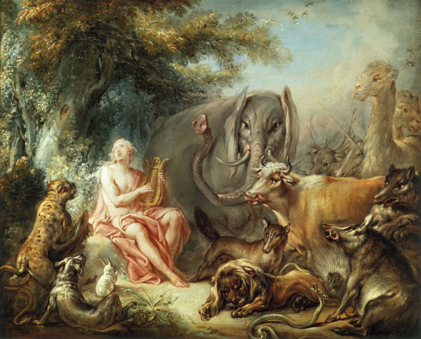 Orpheus enchants the Animals van François Boucher