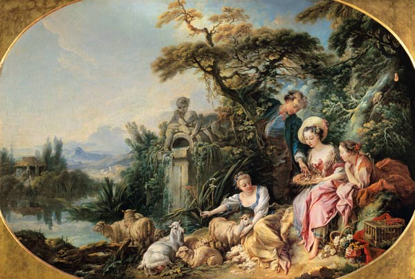 The Shepherd's Gift or, The Nest van François Boucher