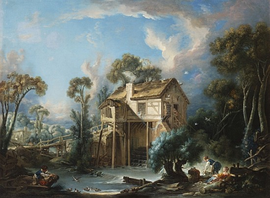 The Mill at Charenton, c.1756 van François Boucher