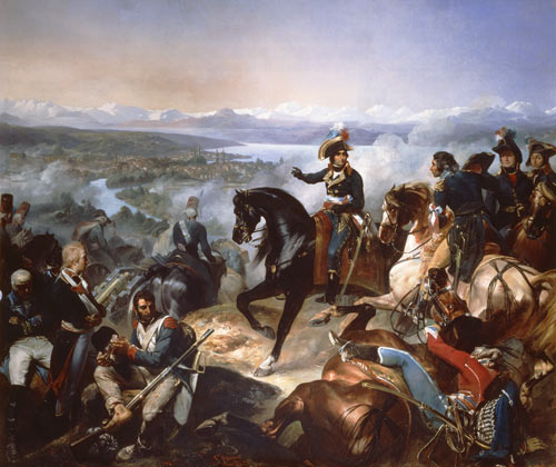 The Battle of Zurich, 25th September 1799 van Francois Bouchot
