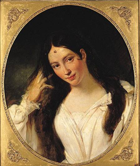 Portrait of 'La Malibran' in the Role of Desdemona van Francois Bouchot