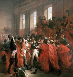 General Bonaparte surrounded by members of the Council of Five Hundred in Saint-Cloud, November 10, 