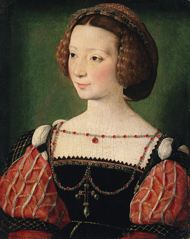Portrait of Beatrix Pacheco, Countess of Montbel and Entremonts van François Clouet