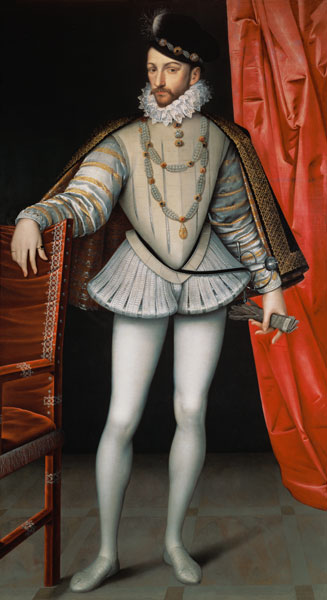 Portrait of Charles IX (1550-74) van François Clouet