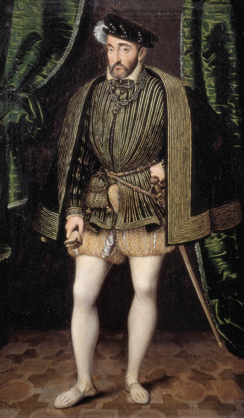 Portrait of Henri II (1519-59) van François Clouet
