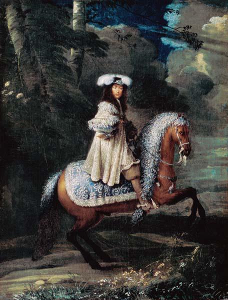 Reiter in blauem Kostüm (Lois XIV?)