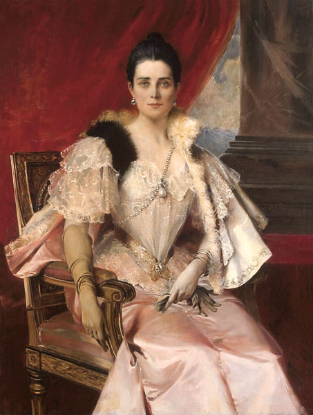 Portrait of Princess Zinaida Yusupova van François Flameng