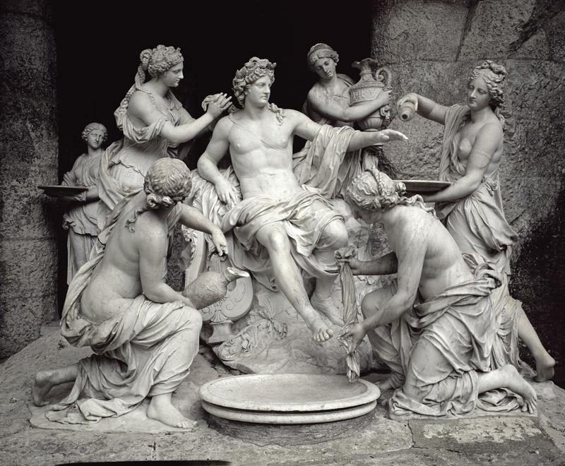 Apollo Tended by the Nymphs, intended for the Grotto of Thetis executed with the assistance of Thoma van Francois Girardon