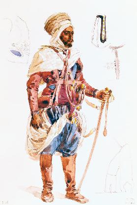Spahi with his sword, c.1854