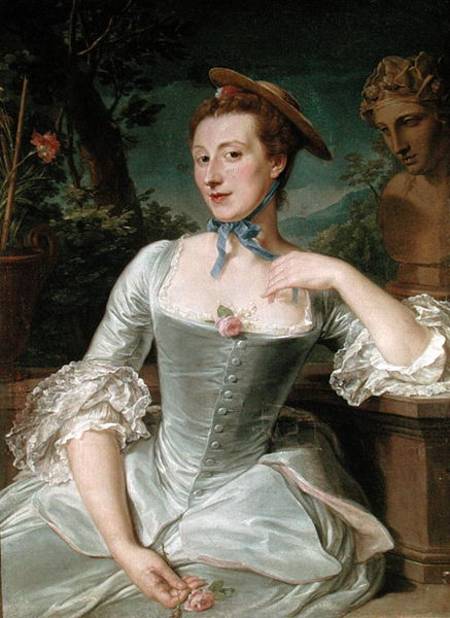 Jeanne Antoinette Poisson (1721-64) Marquise de Pompadour van François-Hubert Drouais