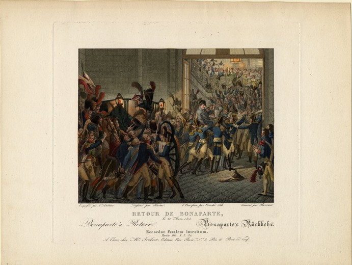 Napoleon Returning from the Island of Elba van François-Joseph Heim