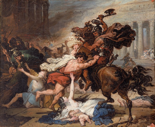Destruction of Jerusalem by the Romans (Study) van François-Joseph Heim