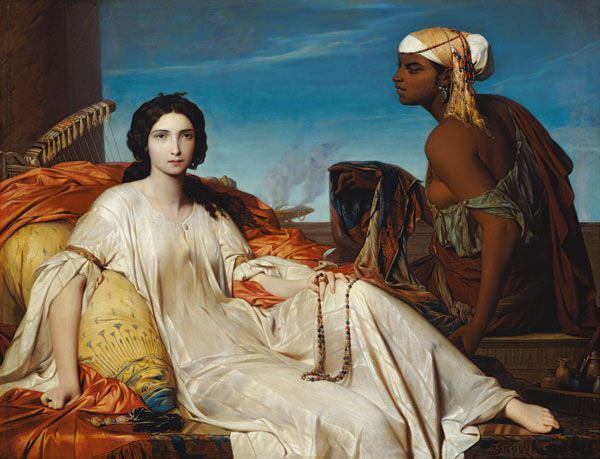 Odalisque, 1844 (oil on canvas) van Francois Leon Benouville