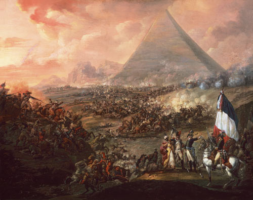 Battle of Pyramids van Francois Louis Joseph Watteau