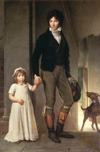 Jean-Baptiste Isabey mit seiner Tochter van François Pascal Simon Gérard